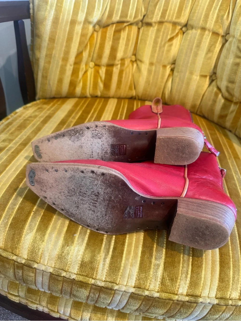 We the Free Red Ankle Boots